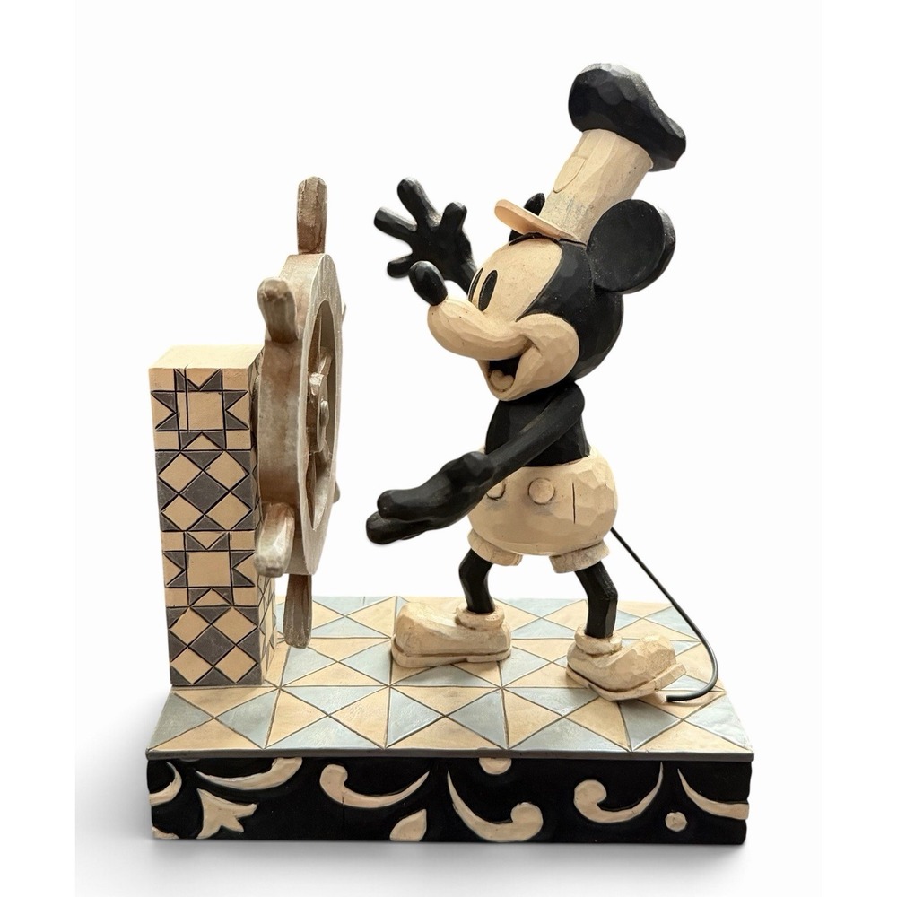 Jim Shore Disney Traditions "Ahoy Mickey" Steamboat Mickey Mouse Figure